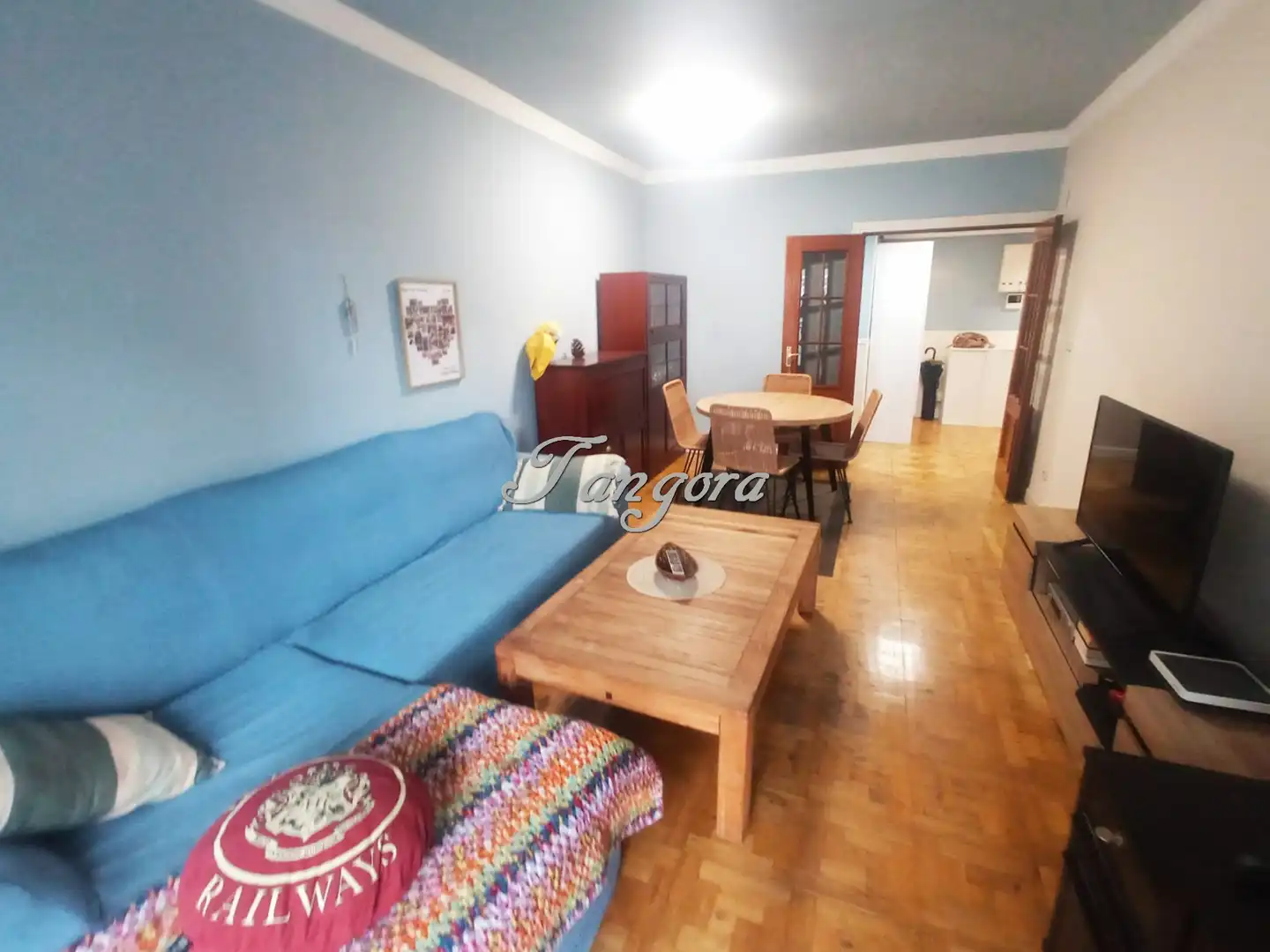 Sala de estar de Piso en venta en Getxo  con Calefacción, Parquet y Terraza