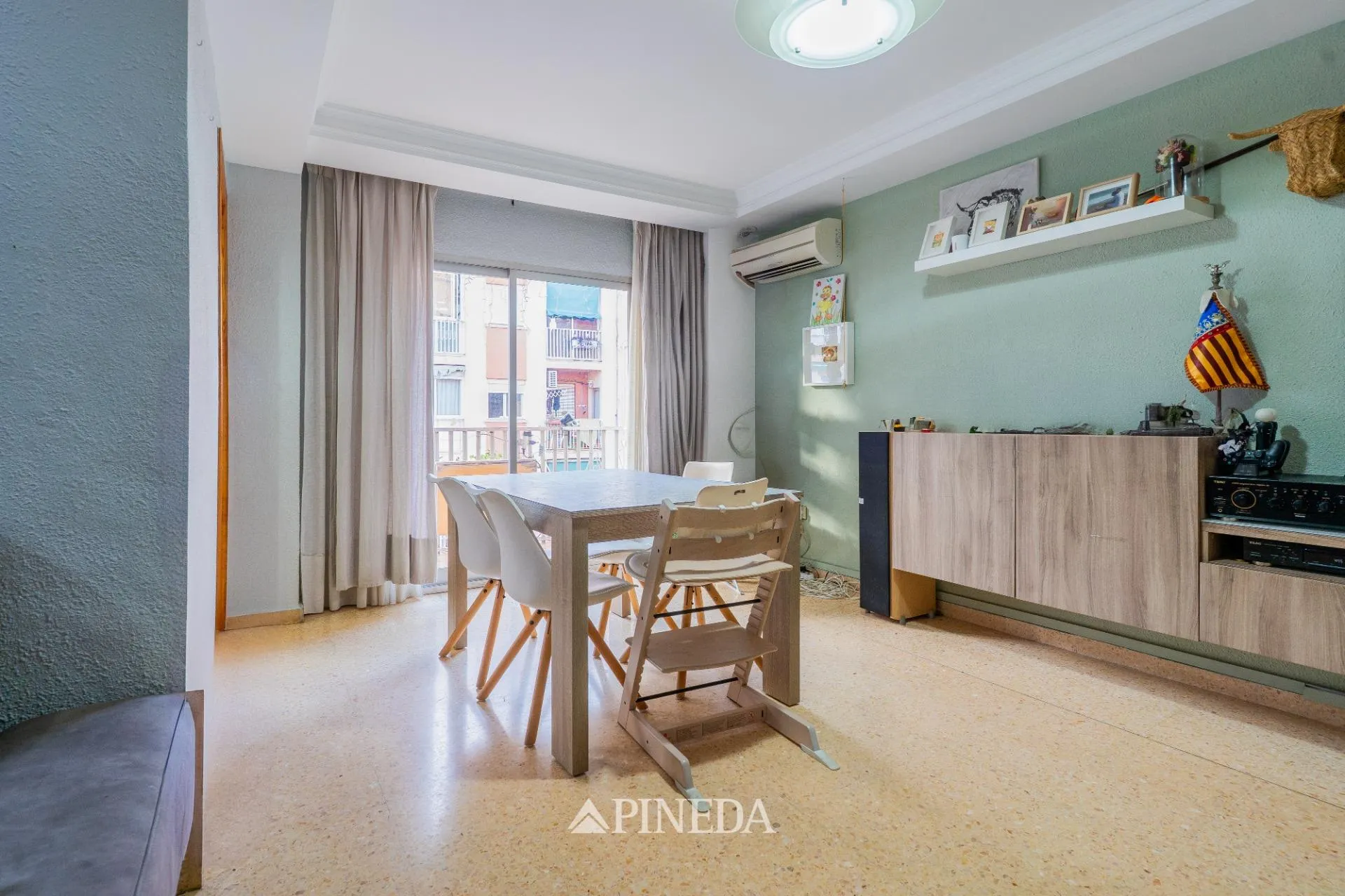Dining room of Flat for sale in  Valencia Capital  with Balcony