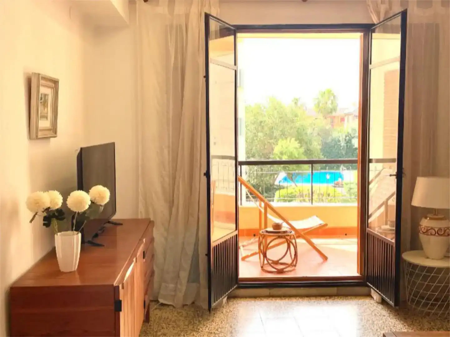 Wohnzimmer von Wohnung zur Miete in Náquera mit Möbliert