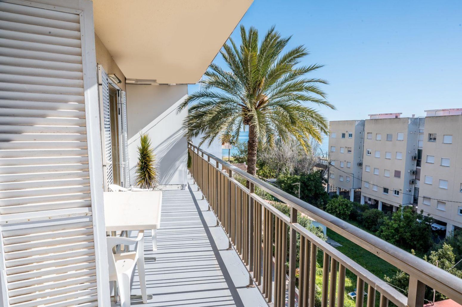 Balcony of Flat for sale in Dénia  with Air Conditioner, Private garden and Furnished