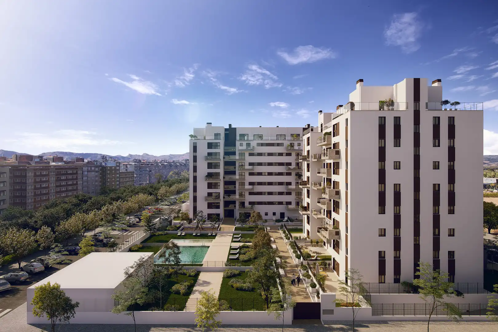 Vista exterior de Piso en venta en Sagunto / Sagunt con Aire acondicionado, Jardín privado y Terraza