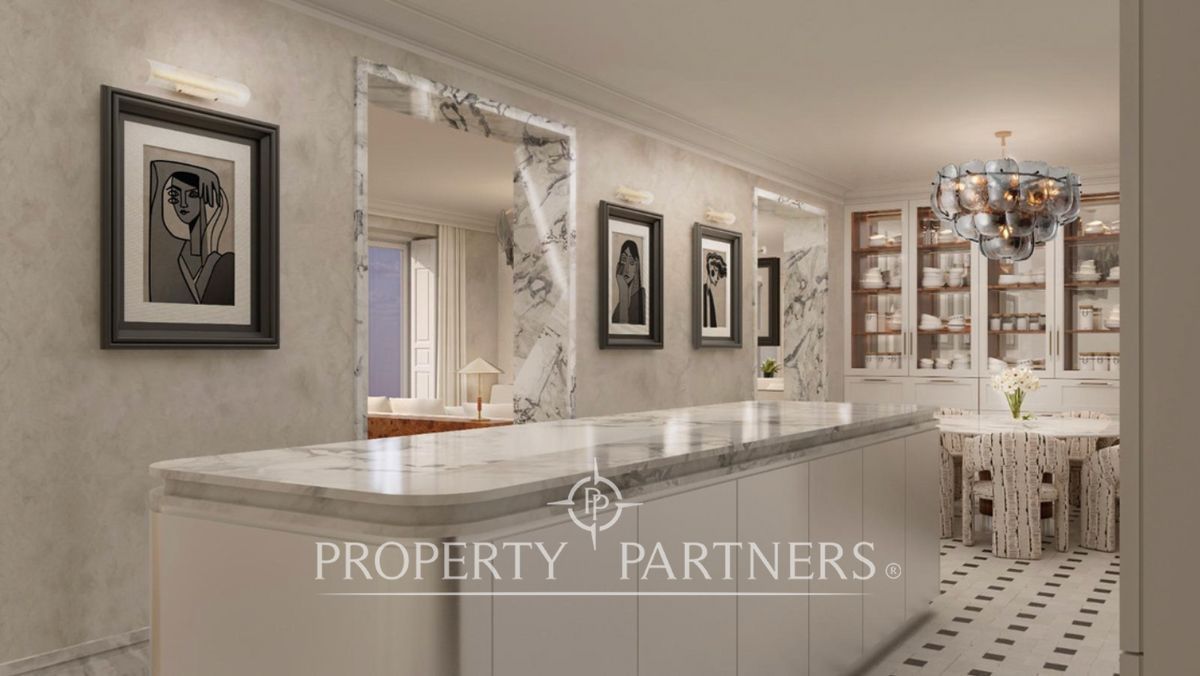 Kitchen of Apartment for sale in  Madrid Capital  with Air Conditioner and Furnished