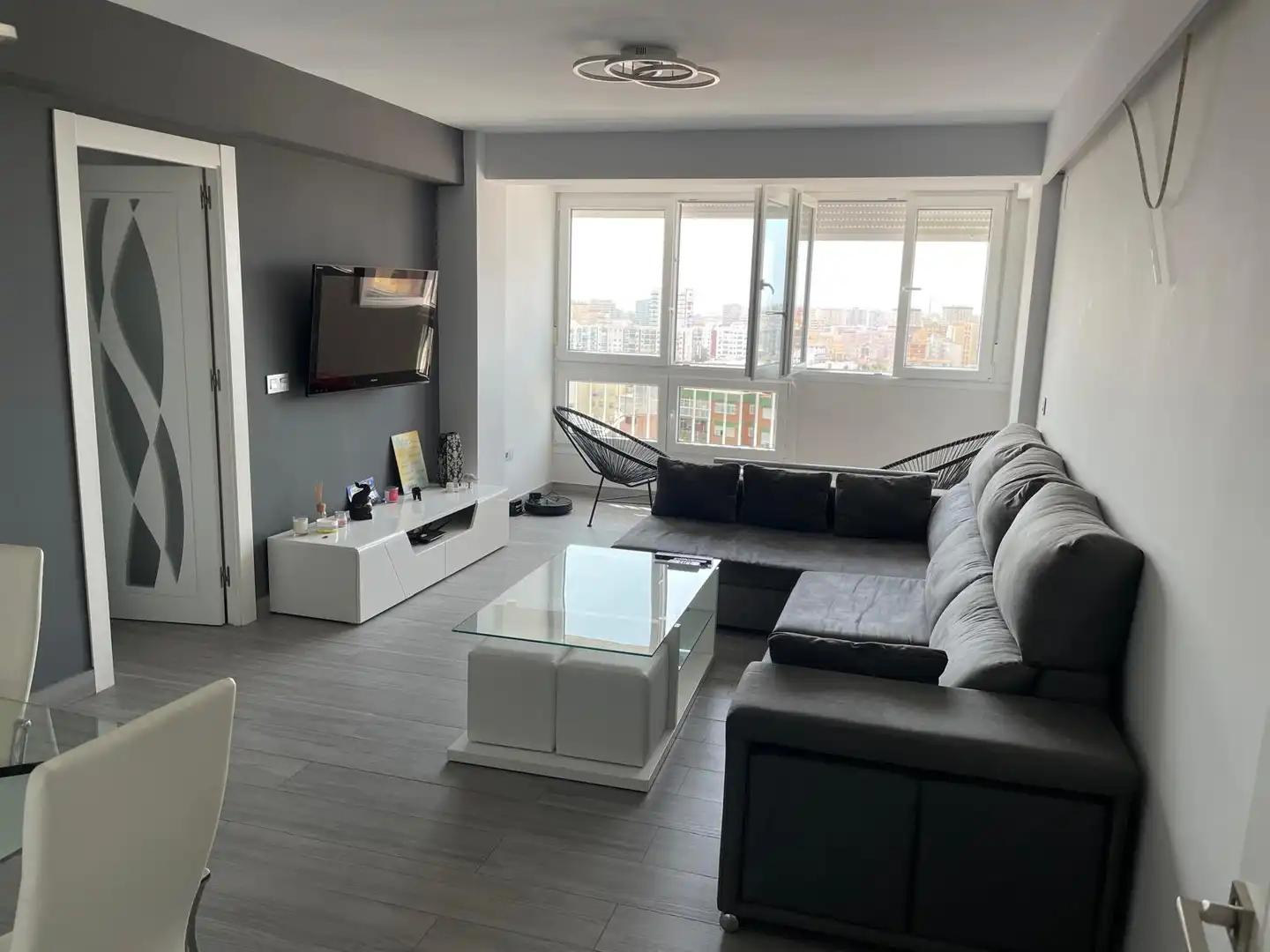 Living room of Flat for rent in Málaga  with Air Conditioner, Furnished and Washing machine