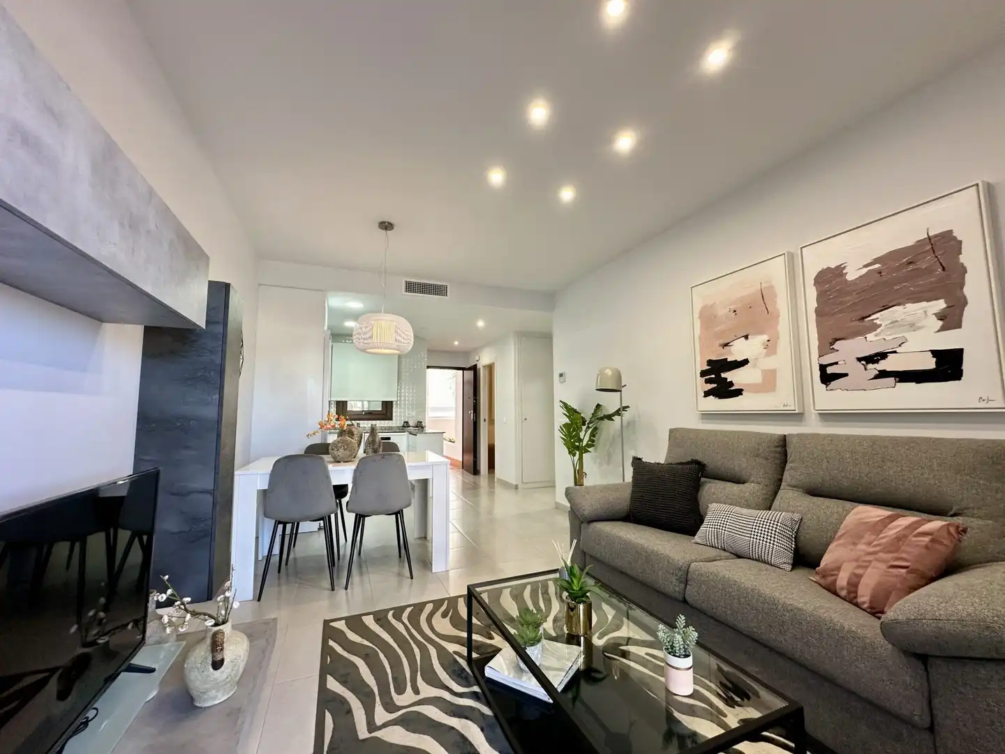 Sala de estar de Planta baja en venta en Pulpí con Jardín privado, Terraza y Piscina comunitaria