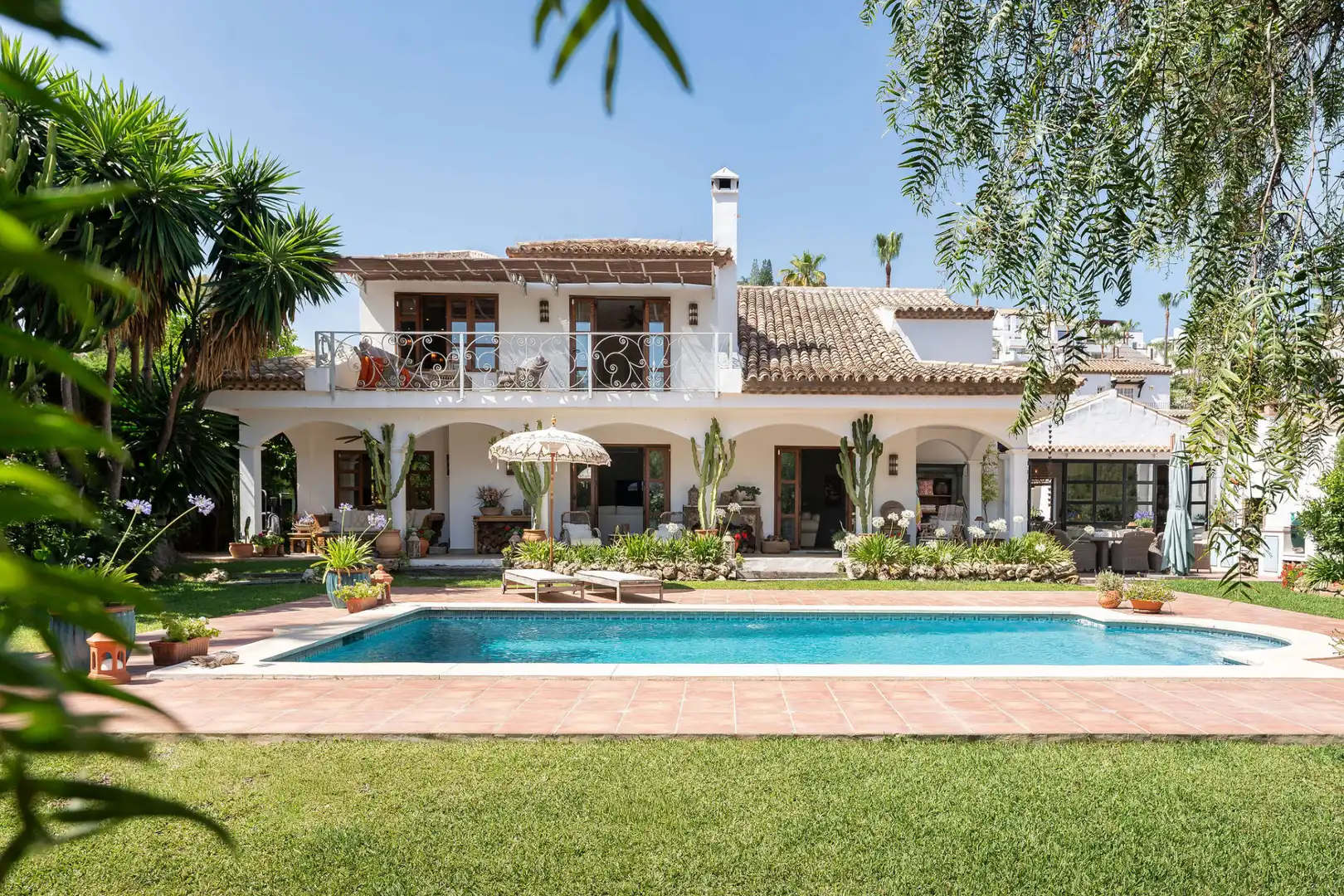 Jardín de Casa o chalet en venta en Marbella con Aire acondicionado, Jardín privado y Terraza