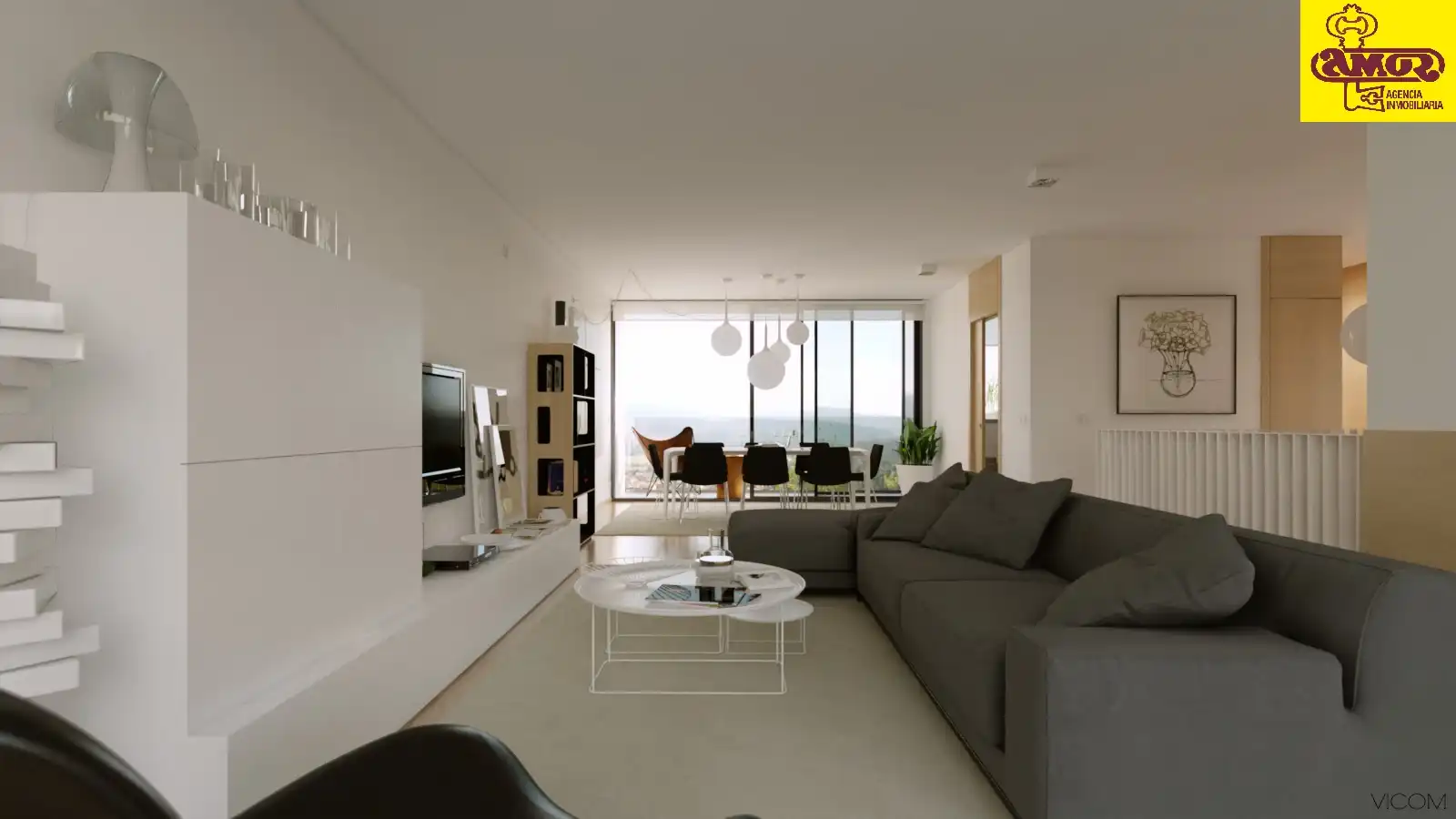 Sala de estar de Casa o chalet en venta en Santiago de Compostela  con Amueblado