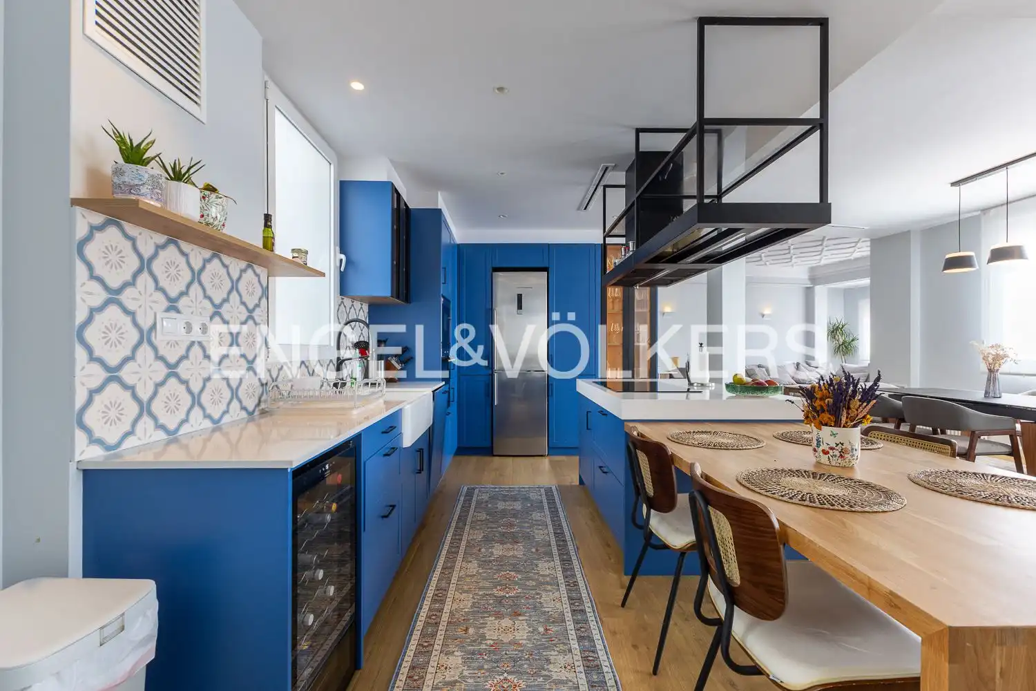 Cocina de Piso de alquiler en Valencia con Aire acondicionado, Calefacción y Parquet