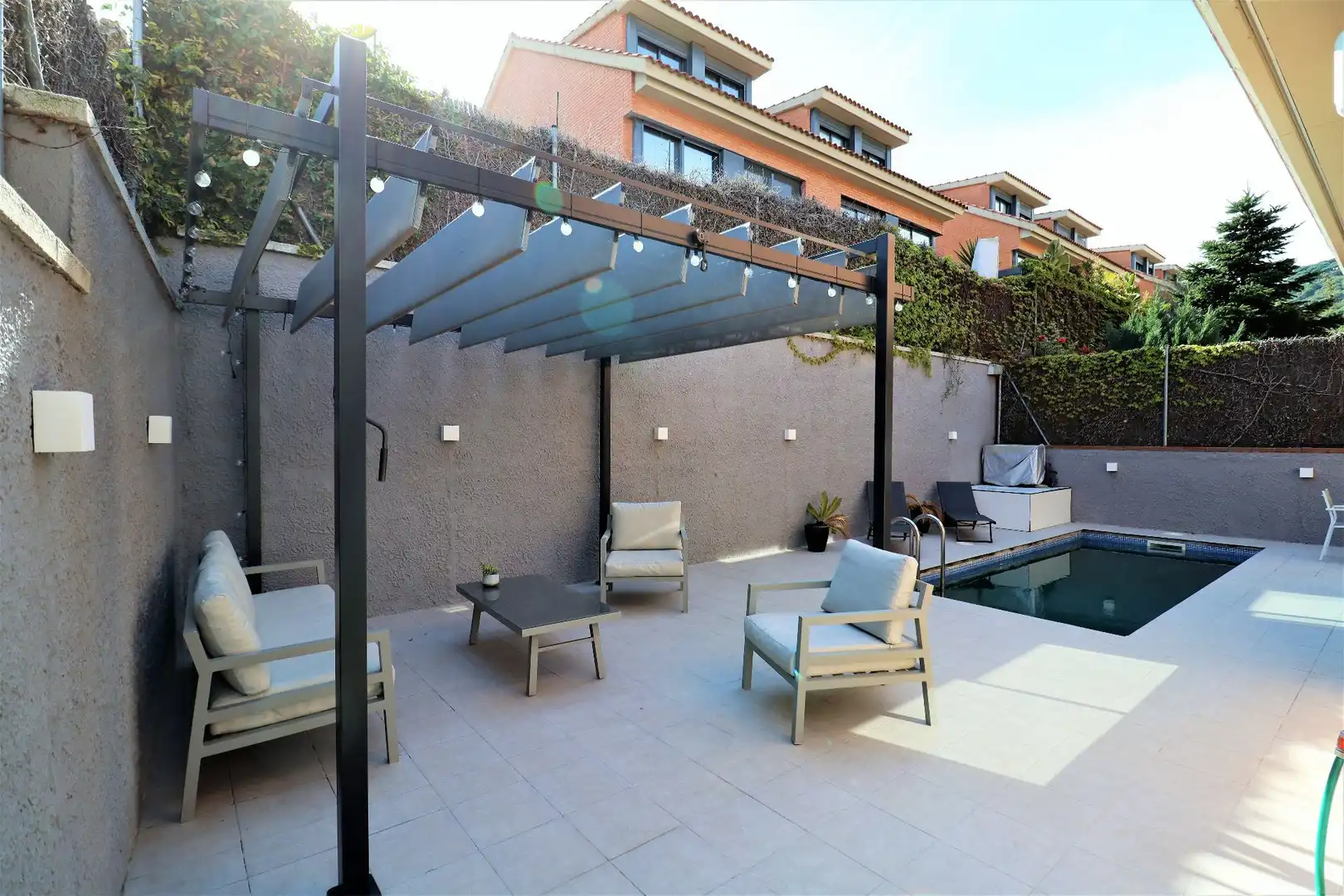 Terrace of Detached homes for sale in Sant Andreu de Llavaneres  with Air Conditioner, Heating and Private garden