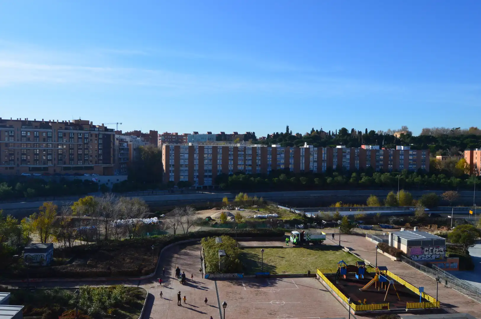 Exterior view of Attic for rent in Madrid  with Air Conditioner, Heating and Parquet flooring