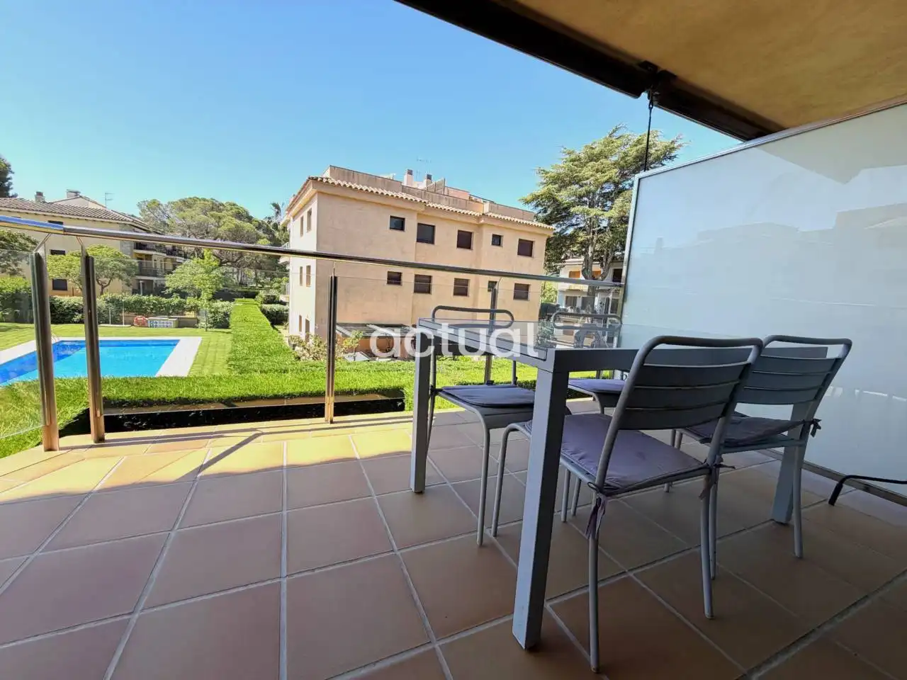 Garten von Wohnungen zum Verkauf in Castell d'Aro, Platja d'Aro i s'Agaró mit Klimaanlage, Heizung und Terrasse
