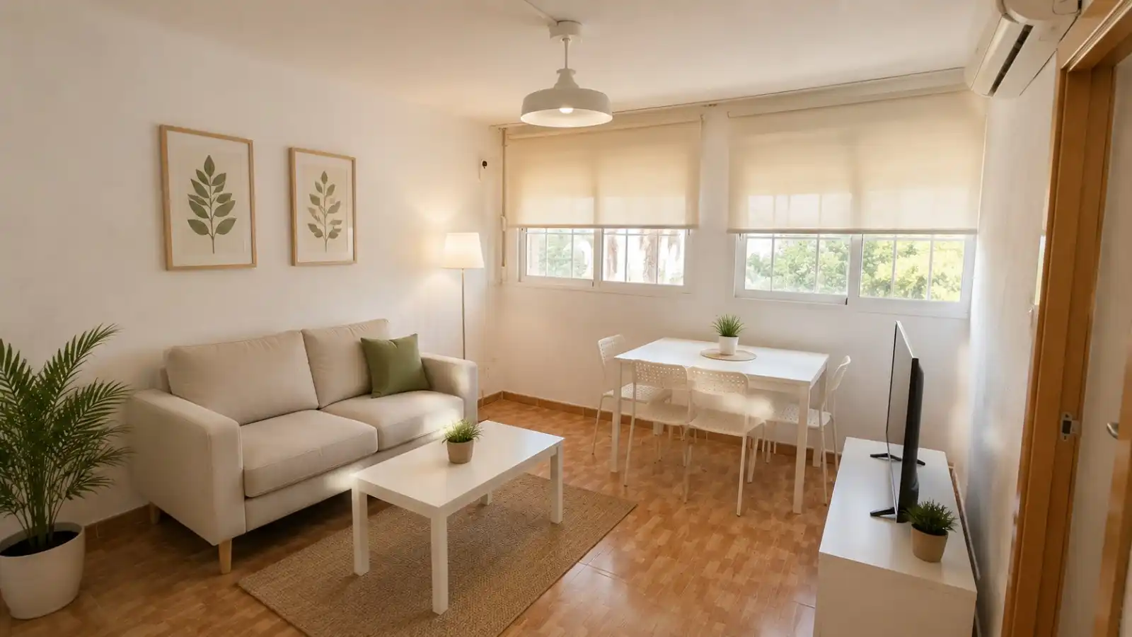 Sala de estar de Piso de alquiler en Sevilla con Aire acondicionado y Amueblado