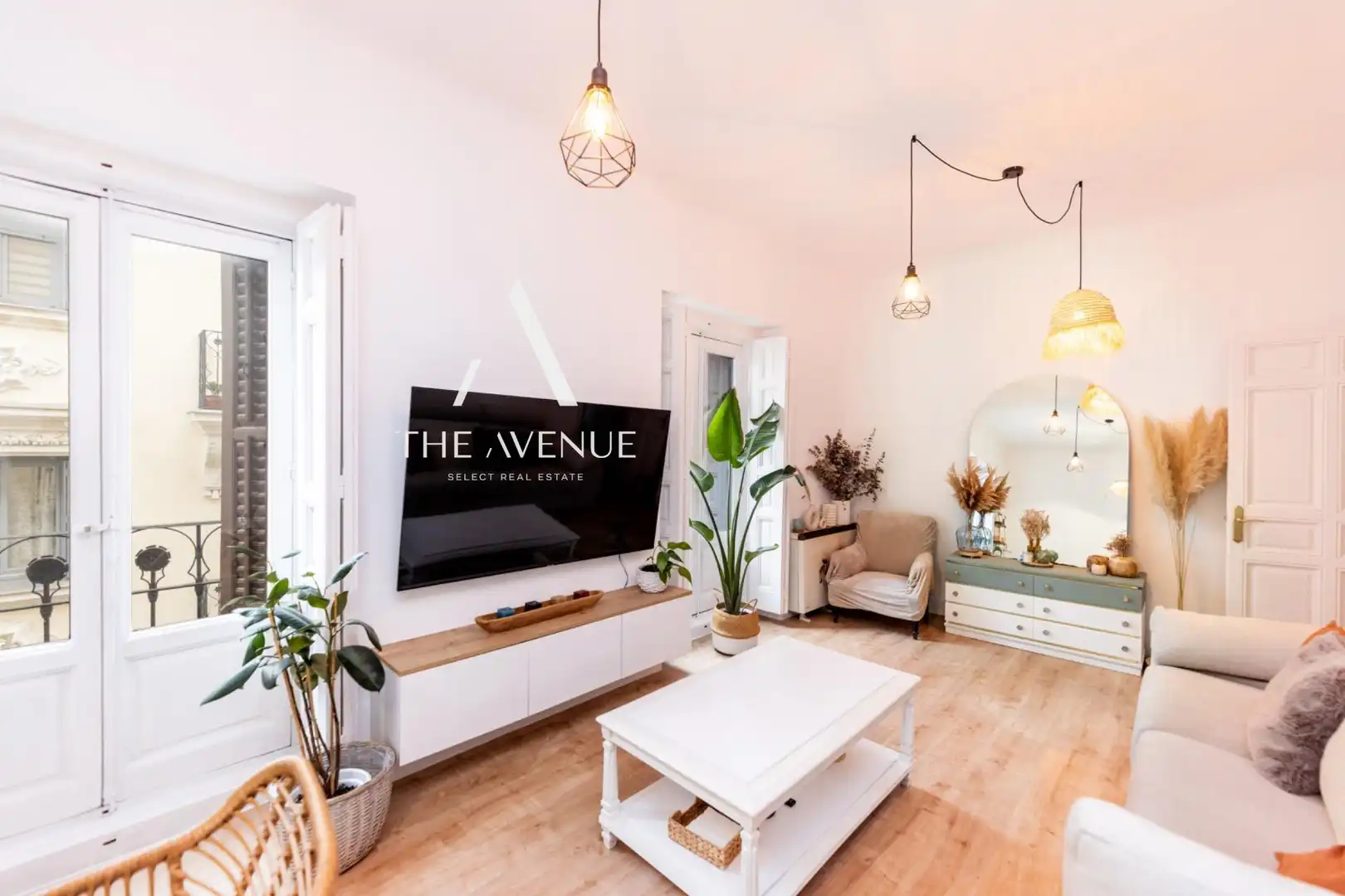 Sala de estar de Piso en venta en  Madrid Capital con Aire acondicionado, Calefacción y Balcón