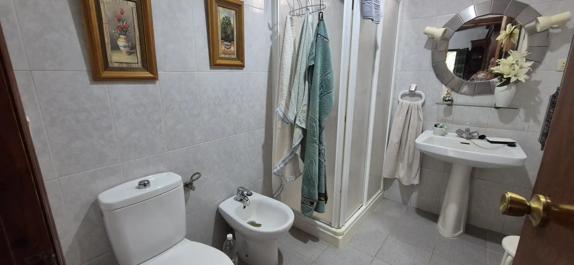 Badezimmer von Haus oder Chalet zum Verkauf in Badajoz mit Klimaanlage, Heizung und Privatgarten