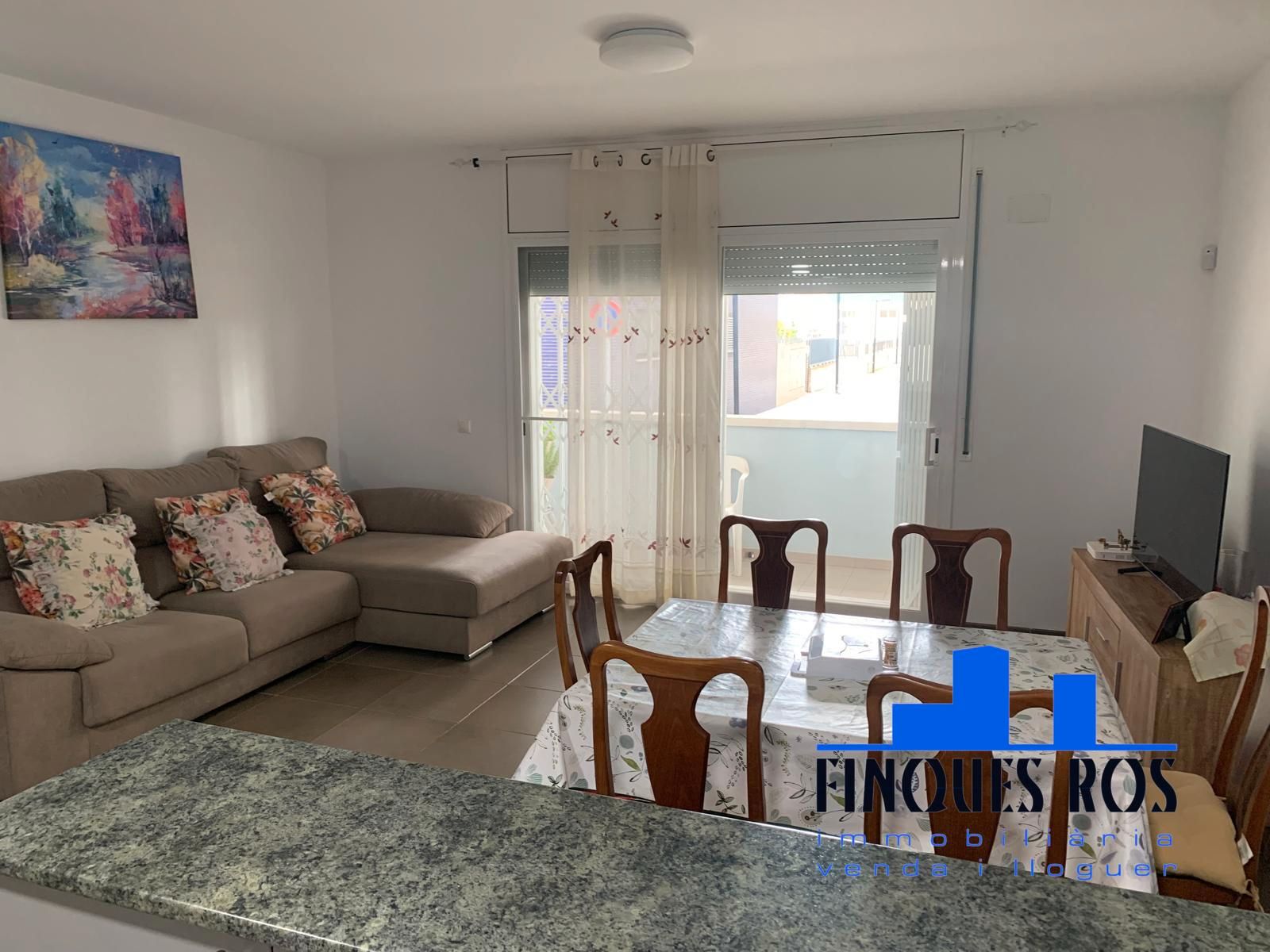 Sala d'estar de Pis en venda en Vinaròs amb Aire condicionat, Terrassa i Moblat