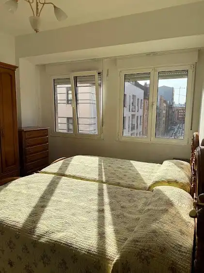 Bedroom of Flat for rent in Gijón   with Heating and Balcony