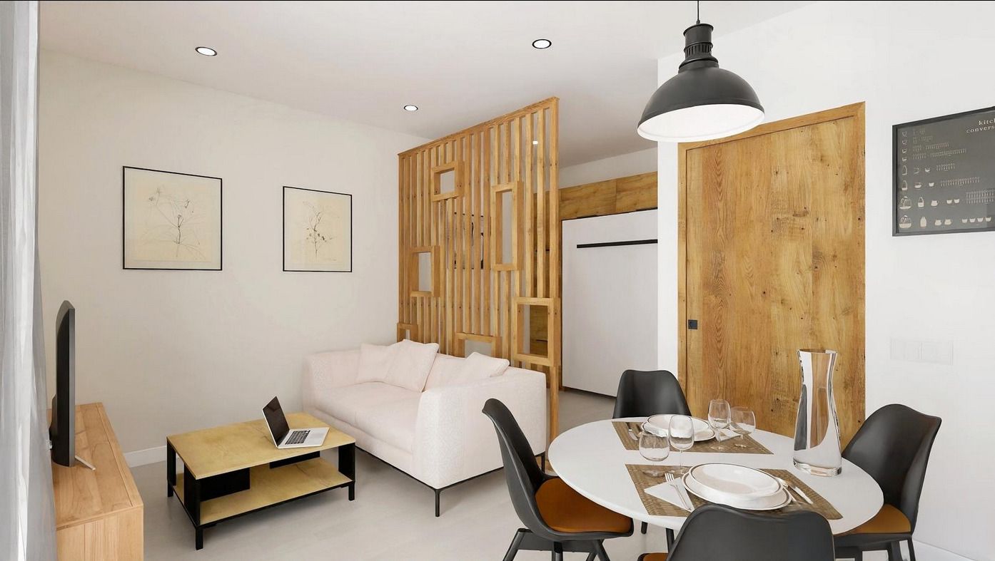 Sala d'estar de Edifici en venda en  Madrid Capital