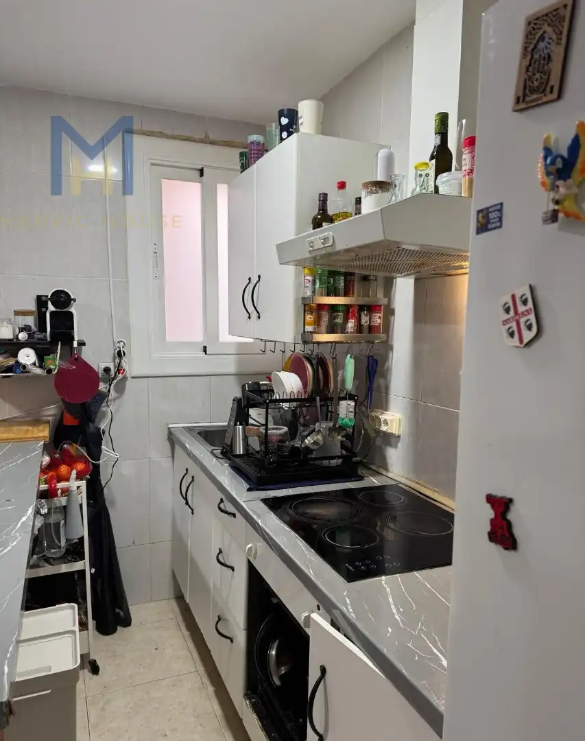 Cocina de Casa adosada en venta en Badalona con Terraza, Trastero y Amueblado