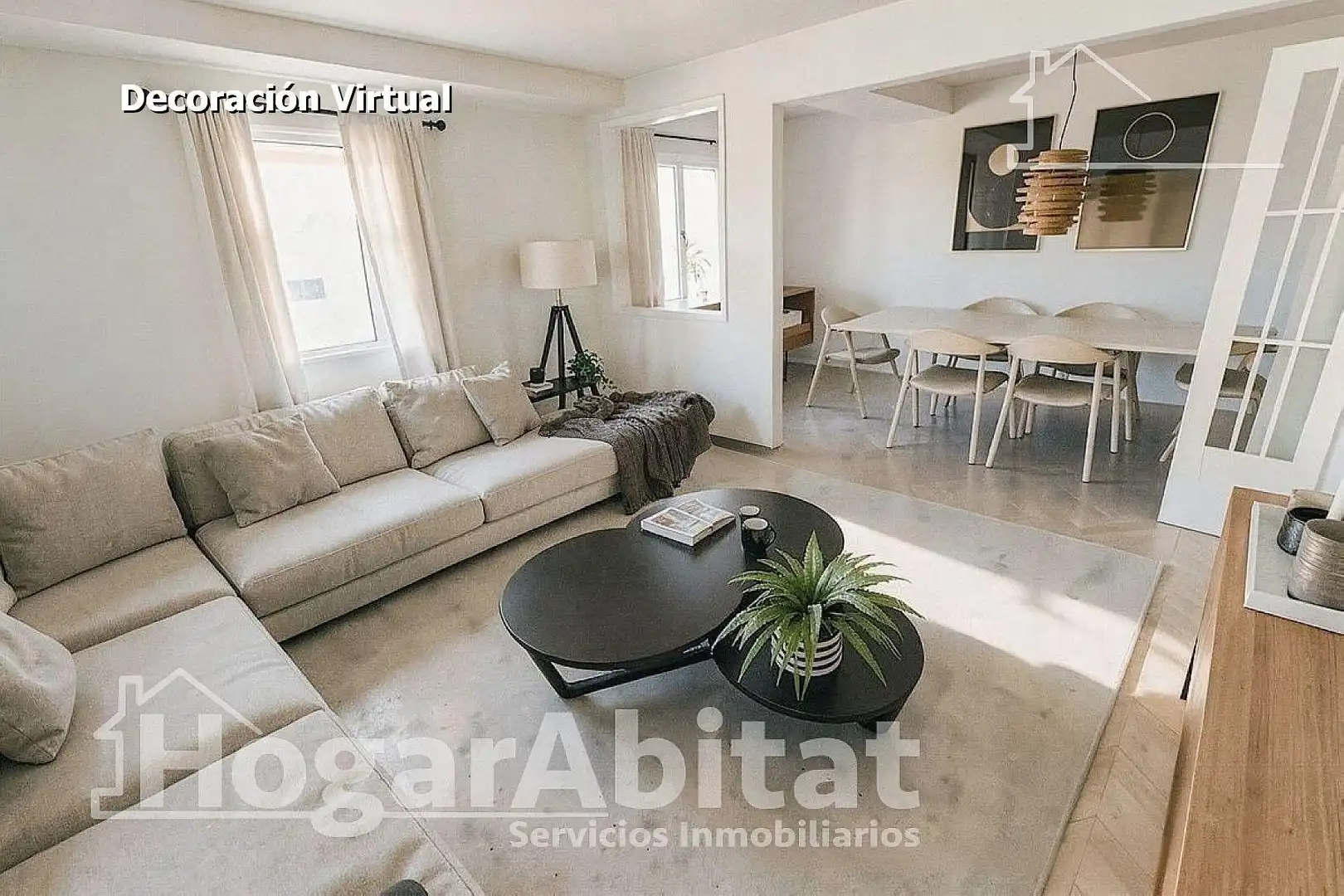 Living room of Flat for sale in Valencia  with Heating and Balcony