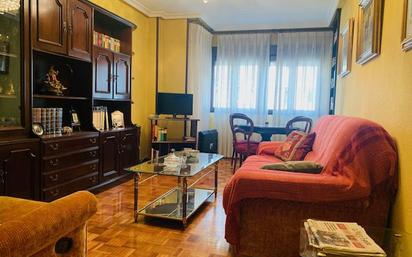 Living room of Flat for sale in Gijón   with Heating, Parquet flooring and Storage room