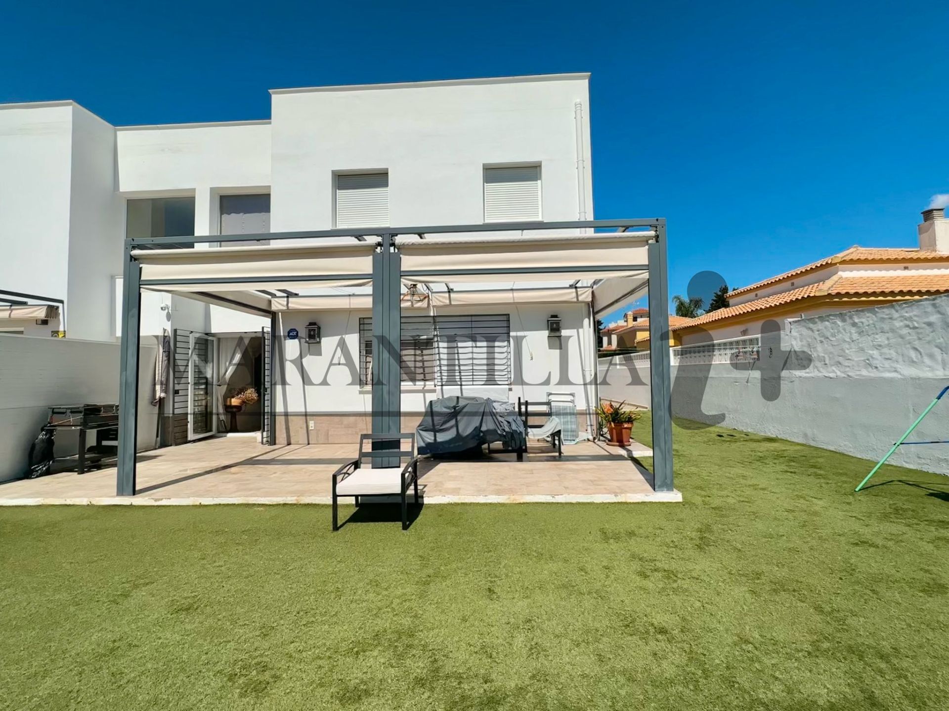 Jardín de Casa o chalet en venta en Islantilla con Aire acondicionado, Jardín privado y Terraza