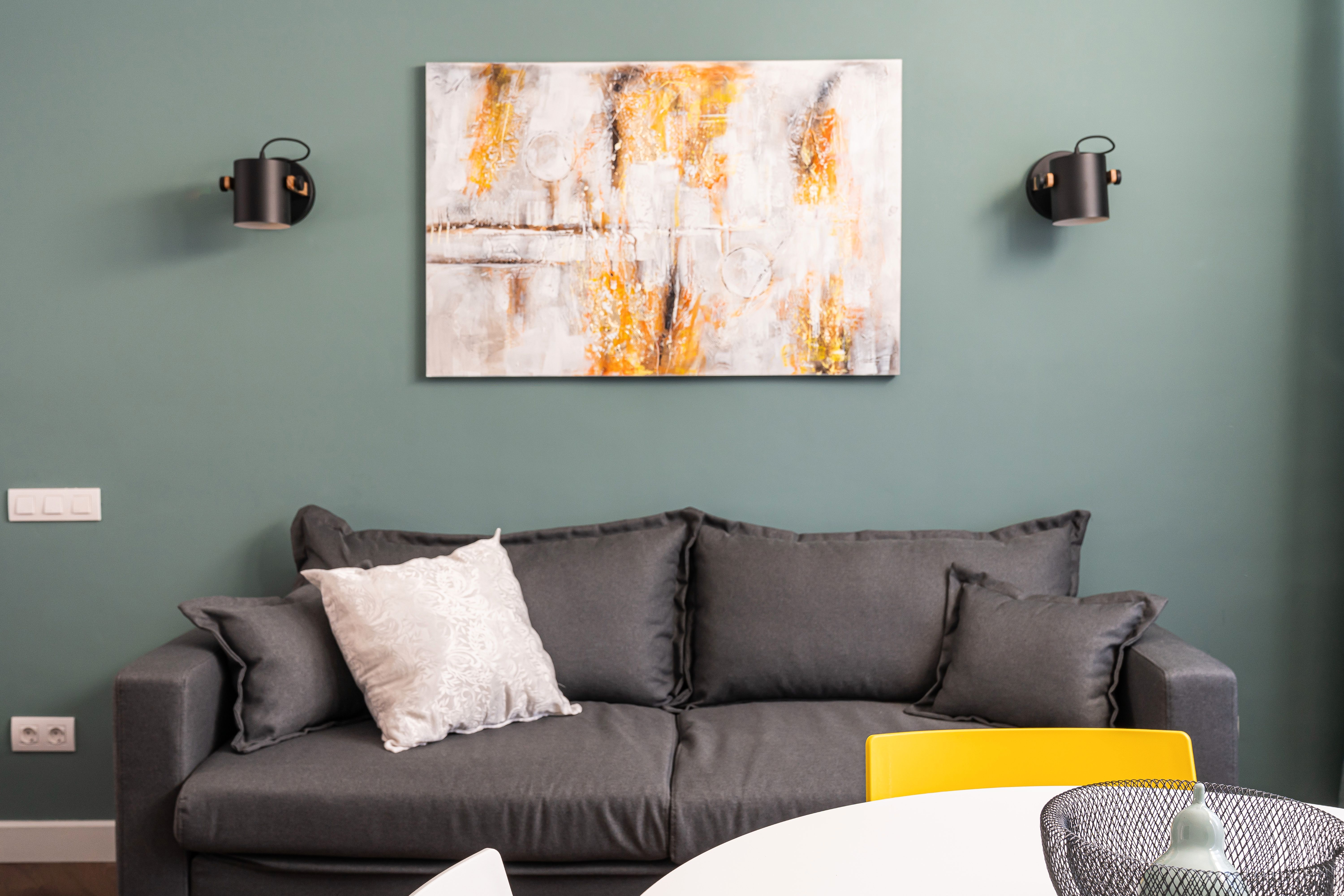 Sala d'estar de Apartament en venda en  Barcelona Capital amb Aire condicionat, Calefacció i Moblat