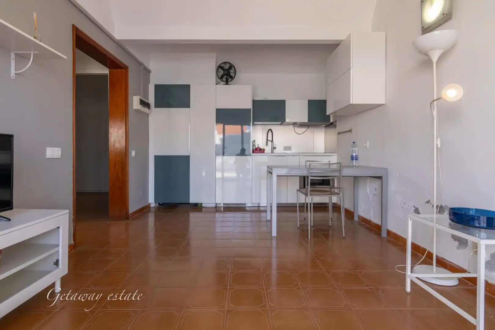 Kitchen of Apartments for rent in San Bartolomé de Tirajana  with Air Conditioner, Private garden and Furnished