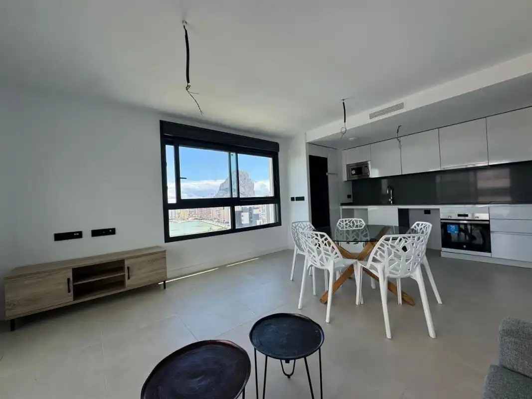 Sala de estar de Ático en venta en Calpe / Calp con Aire acondicionado, Calefacción y Jardín privado