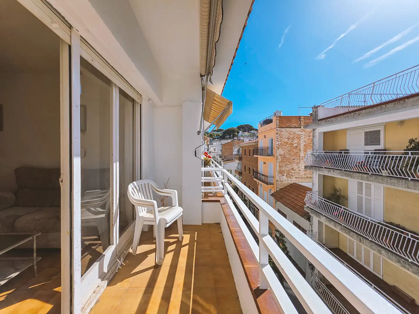 Terraza de Piso de alquiler en Sant Pol de Mar con Aire acondicionado, Calefacción y Amueblado