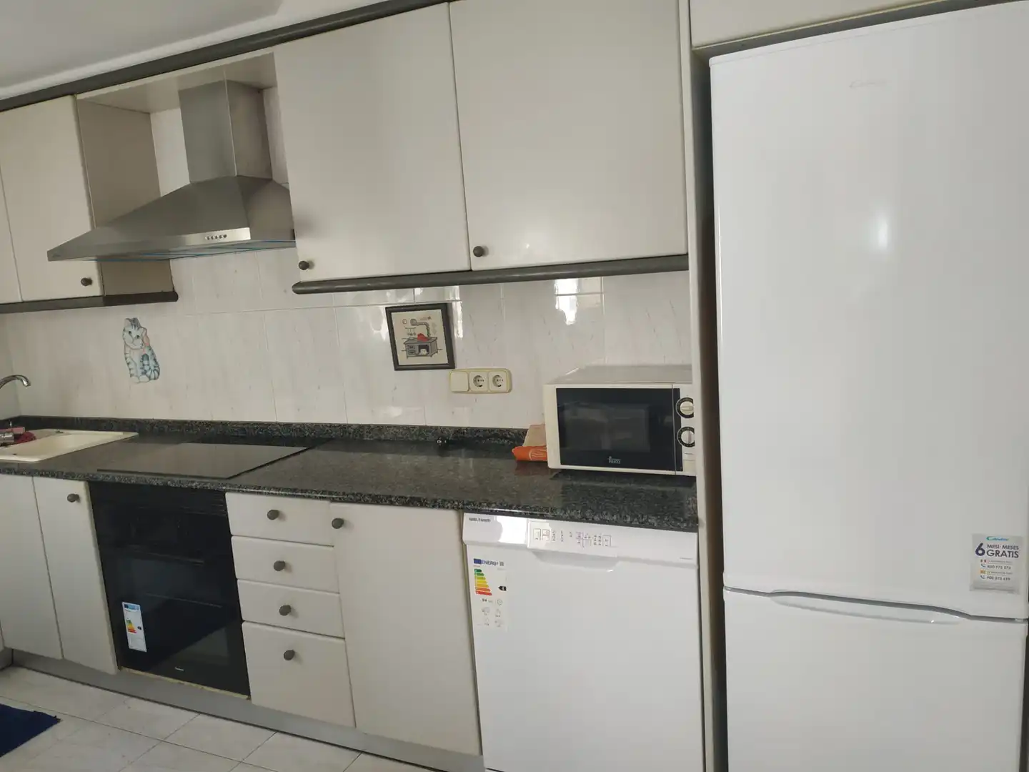 Cocina de Piso de alquiler en Valencia con Amueblado, Horno y Lavadora