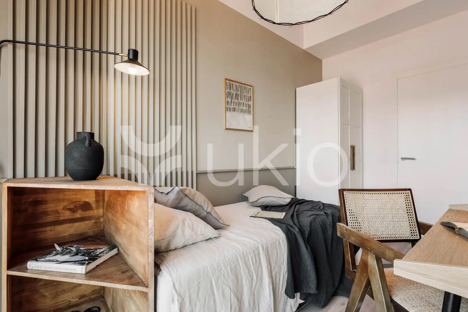 Habitación de Apartamento de alquiler en Barcelona con Aire acondicionado, Calefacción y Amueblado