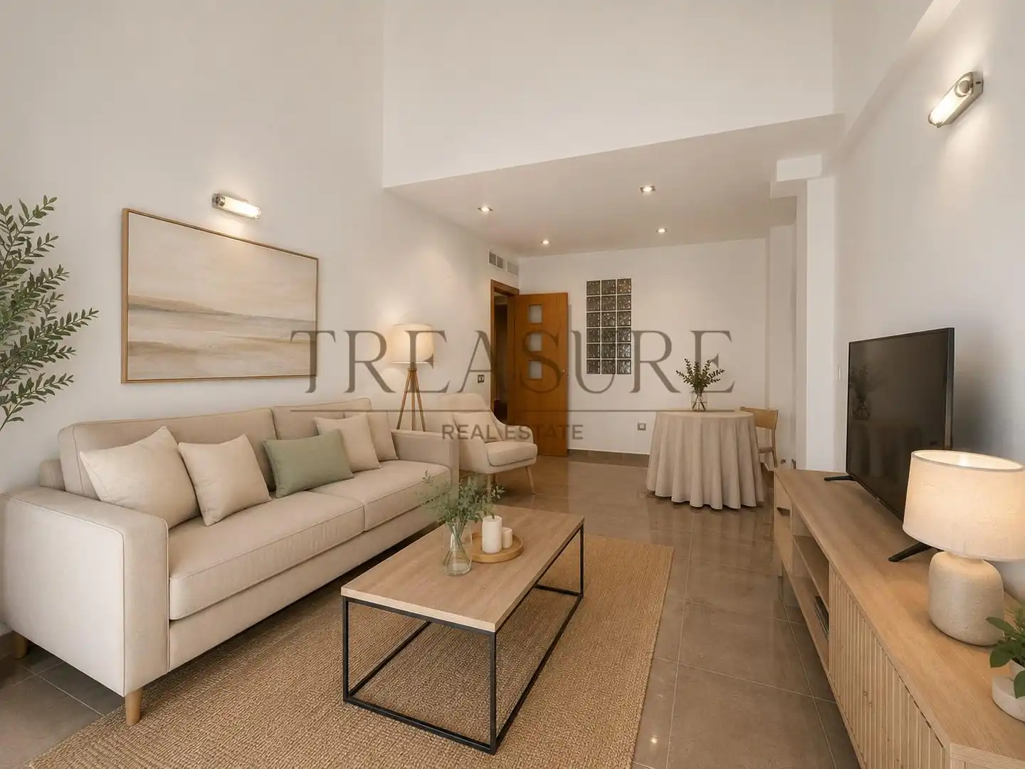 Sala de estar de Dúplex en venta en Las Torres de Cotillas con Aire acondicionado, Terraza y Trastero