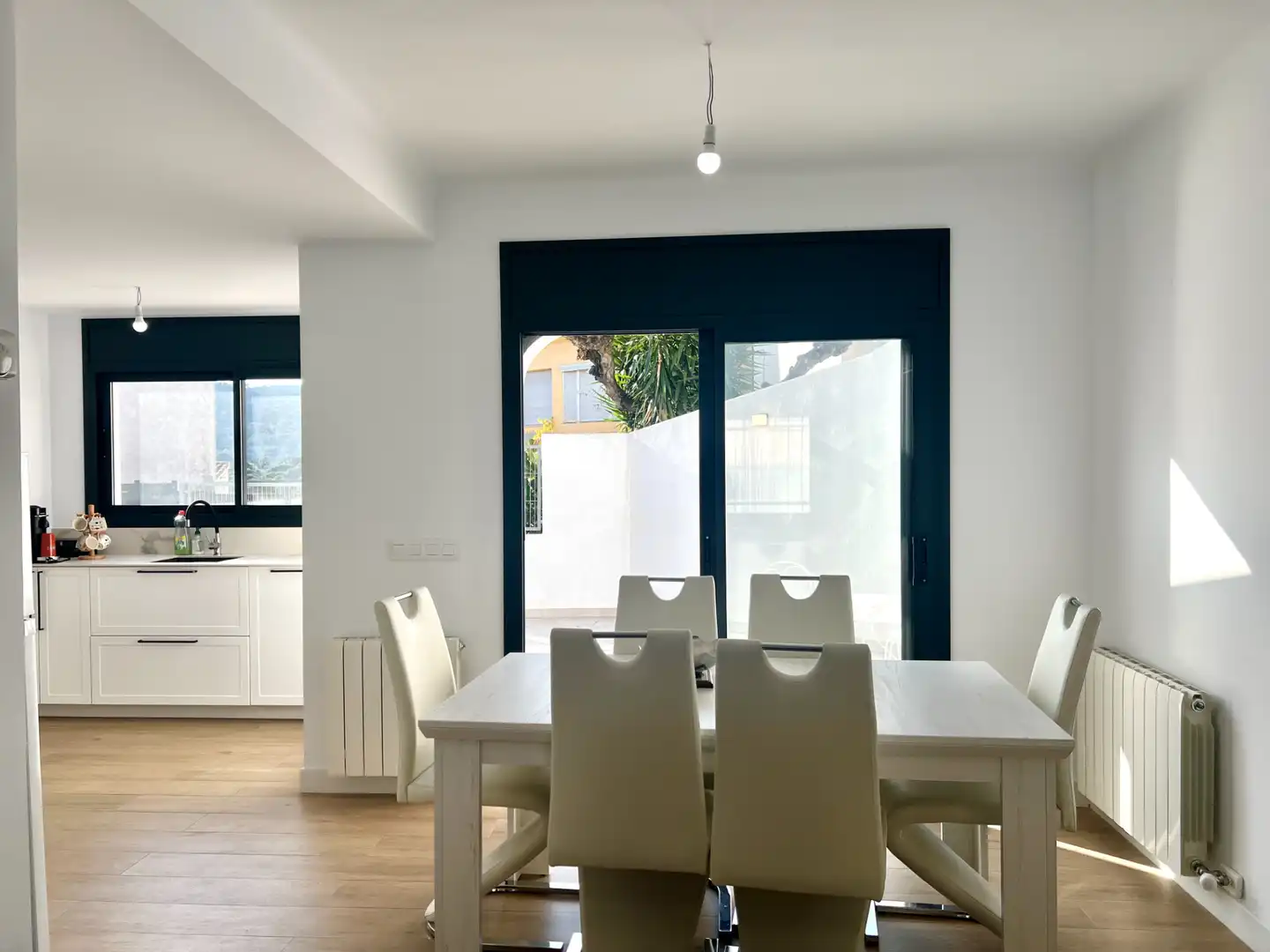 Dining room of Detached homes for sale in Sant Feliu de Guíxols  with Air Conditioner, Heating and Parquet flooring