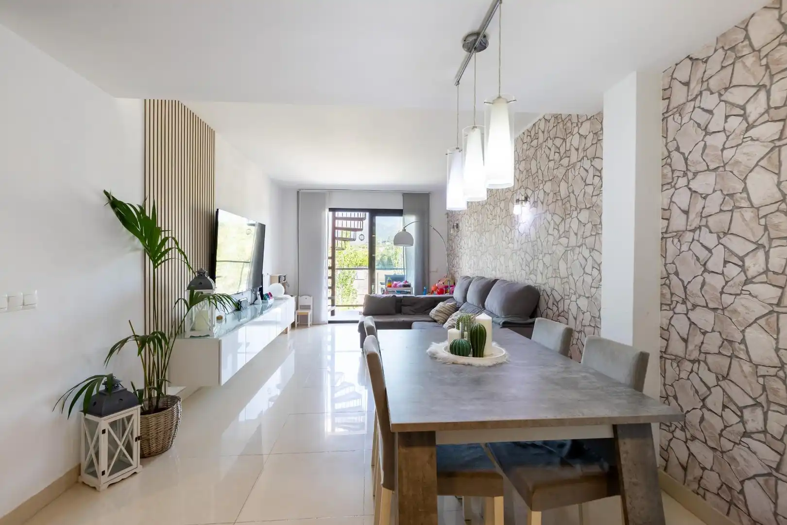 Sala de estar de Ático en venta en Inca con Aire acondicionado, Jardín privado y Terraza