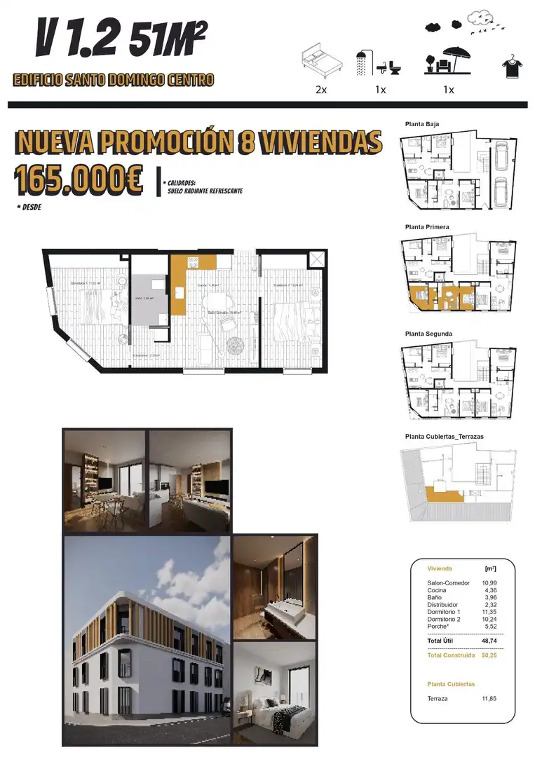 Apartamento en venta en Badajoz con Aire acondicionado y Calefacción