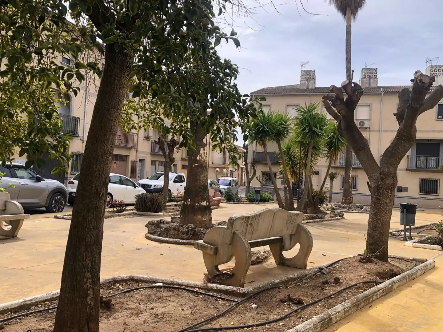 Vista exterior de Casa adosada en venda en Cuevas de San Marcos amb Calefacció, Terrassa i Alarma