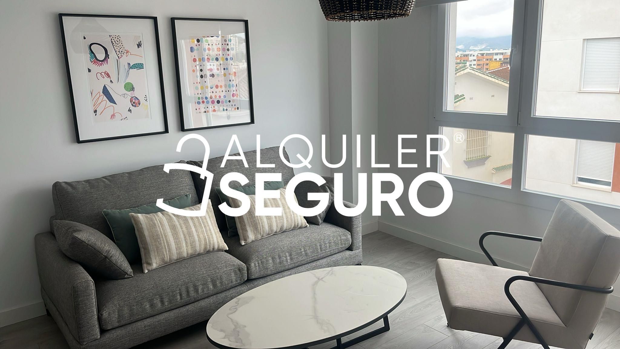 Sala de estar de Piso de alquiler en Málaga Capital con Aire acondicionado, Trastero y Piscina