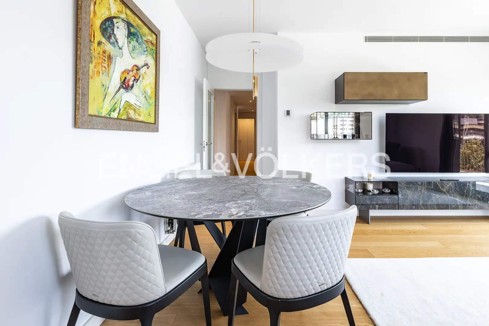 Comedor de Piso de alquiler en Barcelona con Aire acondicionado, Calefacción y Parquet