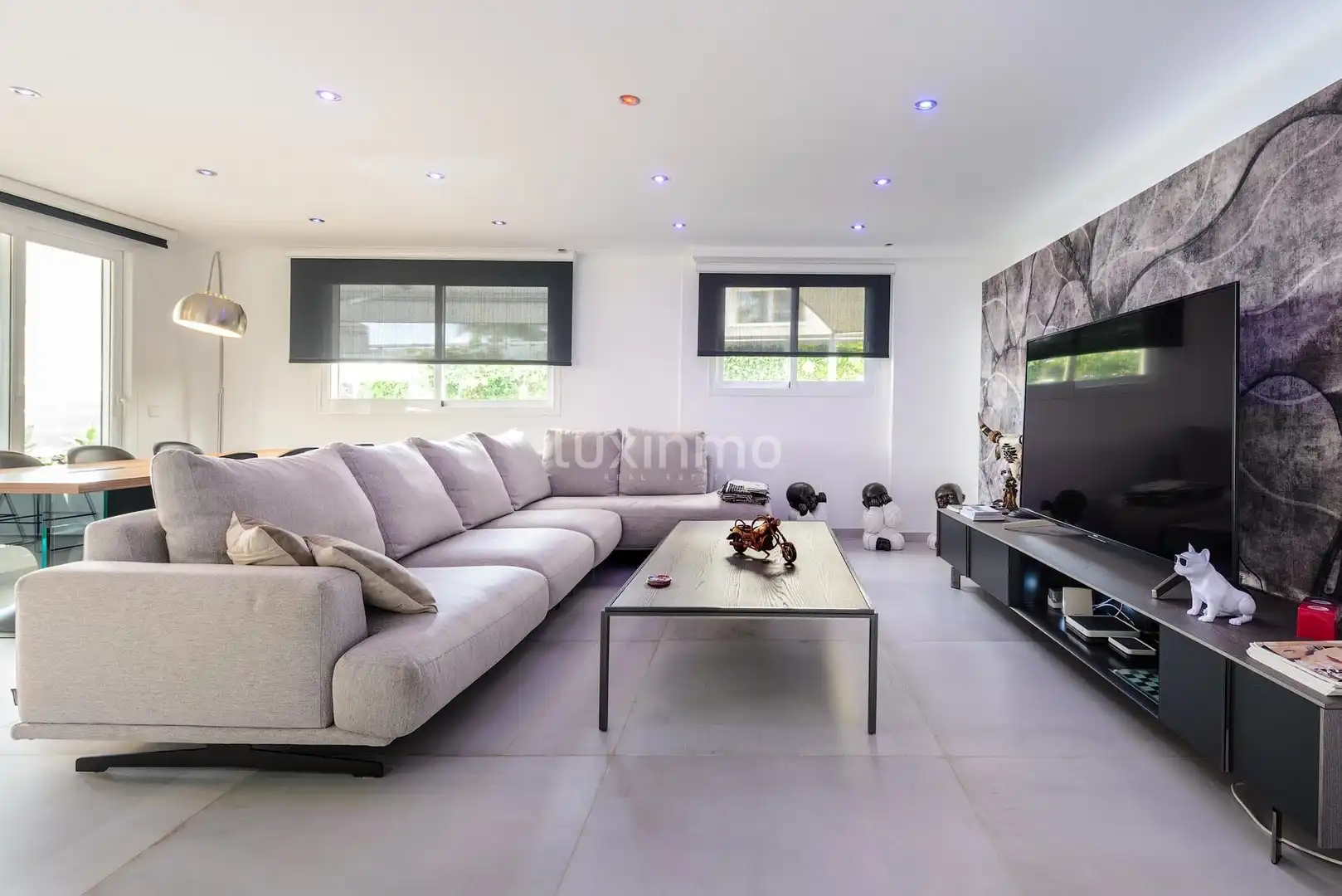 Wohnzimmer von Erdgeschoss zum Verkauf in Eivissa mit Klimaanlage, Privatgarten und Terrasse