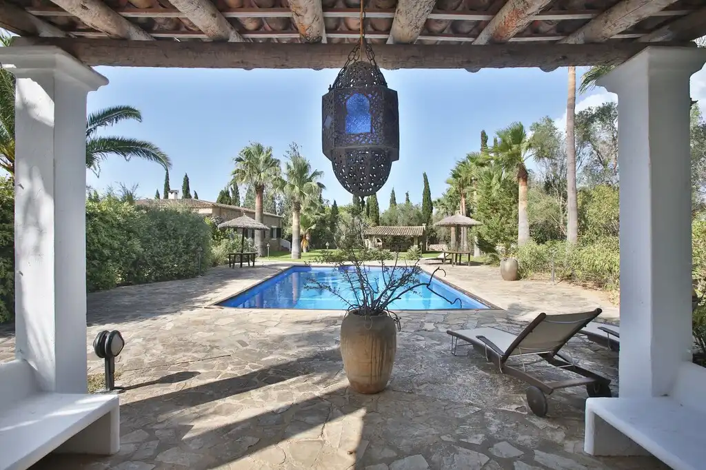 Swimming pool of Country homes for sale in Pollença  with Air Conditioner, Heating and Private garden