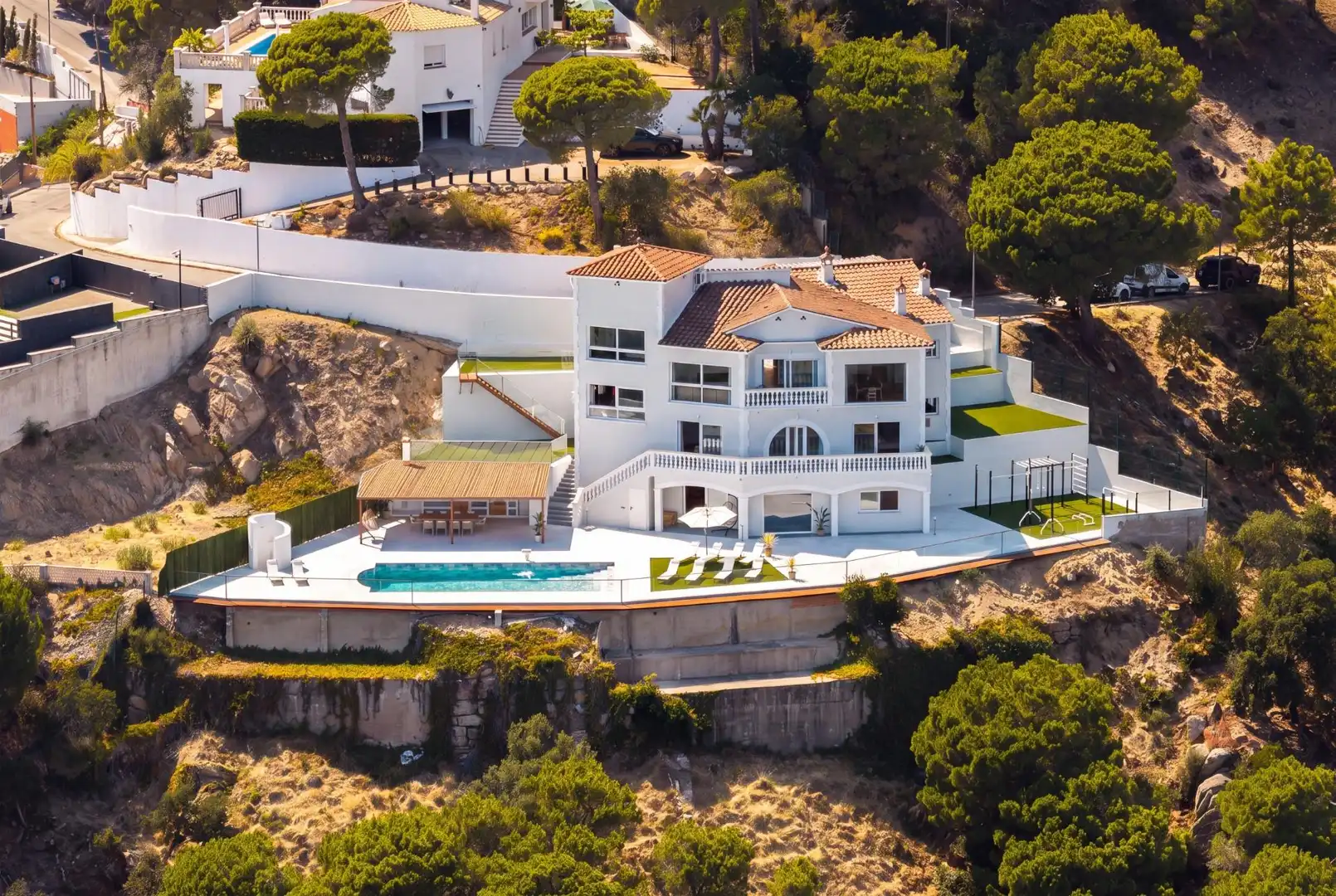 Vista exterior de Casa o chalet en venta en Lloret de Mar con Calefacción, Jardín privado y Terraza