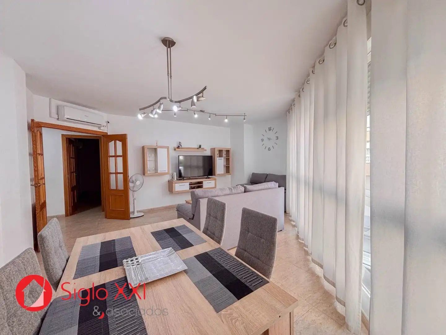 Sala d'estar de Pis de lloguer en Burriana / Borriana amb Aire condicionat i Moblat