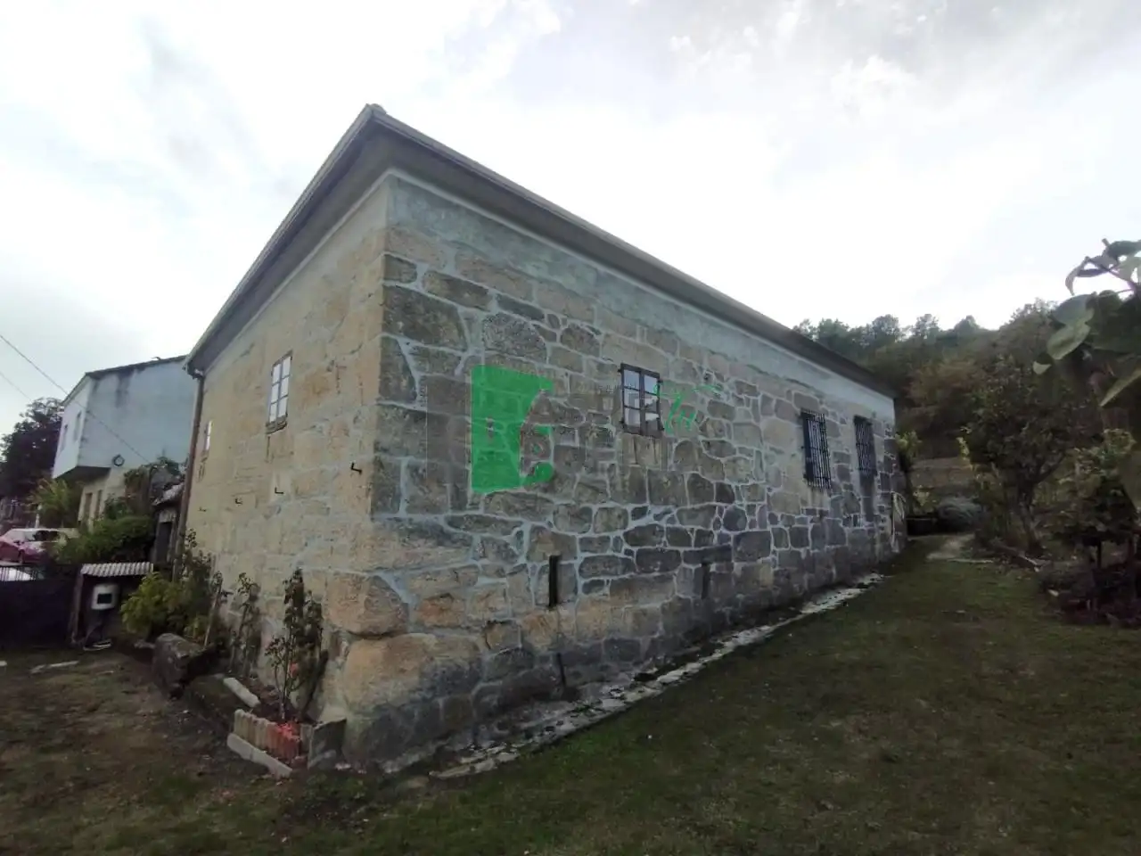Vista exterior de Casa o chalet en venta en Punxín con Jardín privado, Amueblado y Balcón