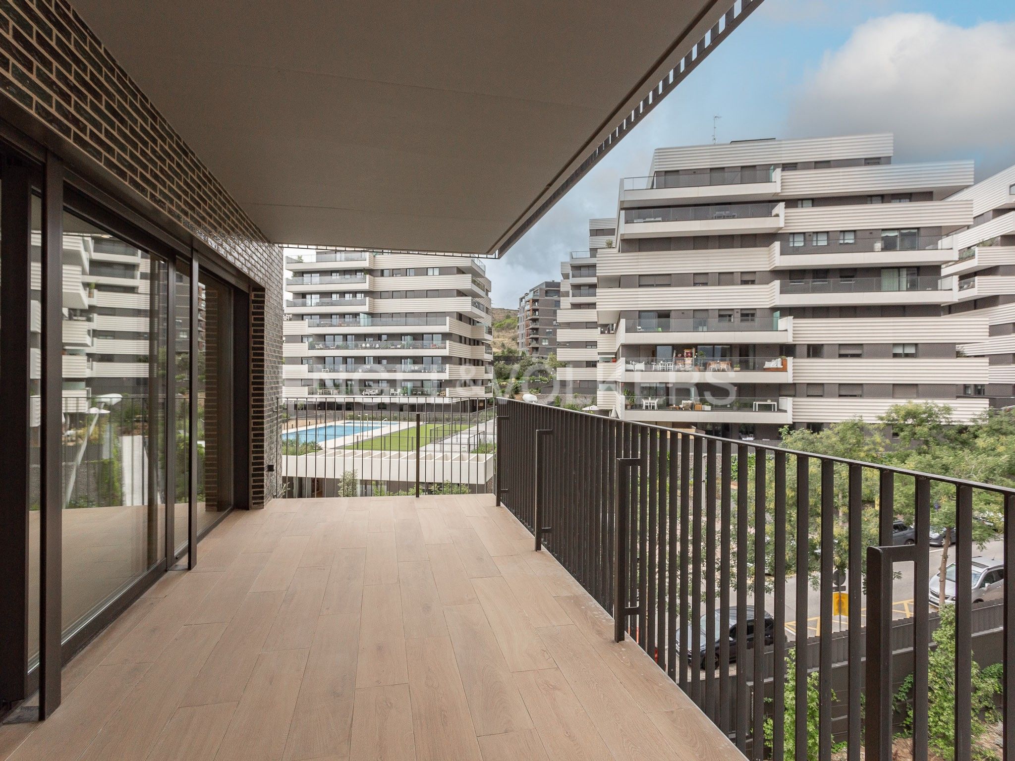 Terrasse von Wohnungen miete in Esplugues de Llobregat mit Klimaanlage, Heizung und Parkett