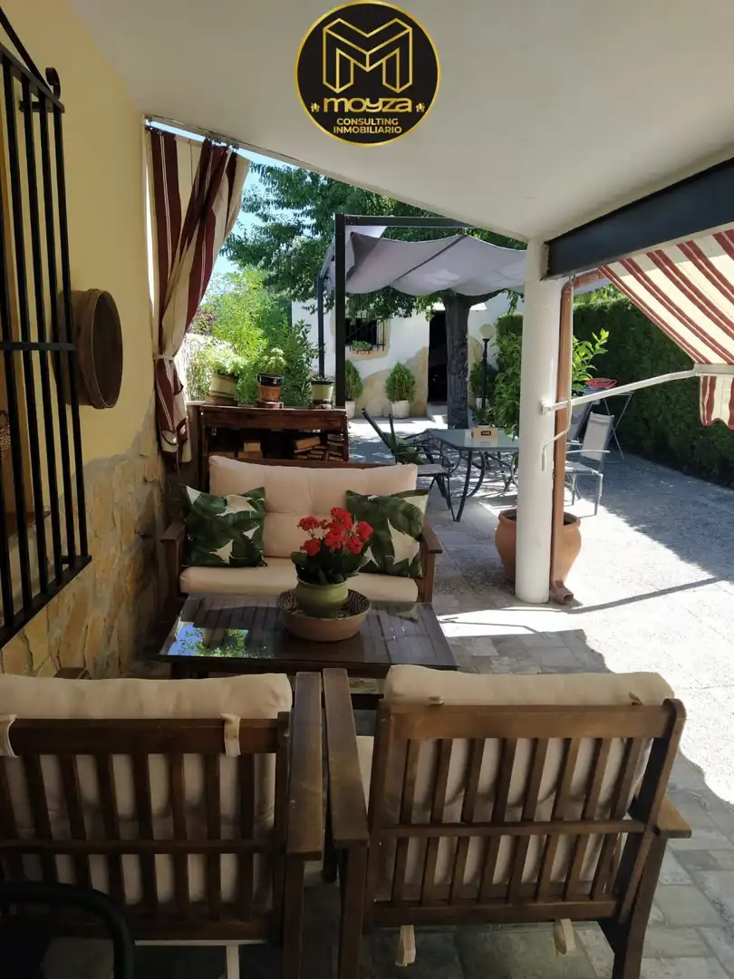 Terrasse von Haus oder Chalet zur Miete in Los Villares mit Klimaanlage, Heizung und Abstellraum