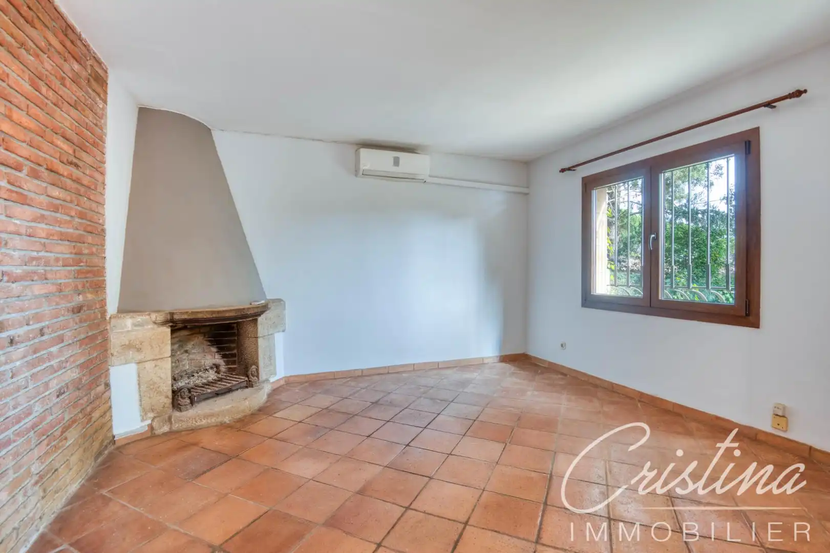 Sala de estar de Casa adosada en venta en Santa Cristina d'Aro con Calefacción, Jardín privado y Terraza