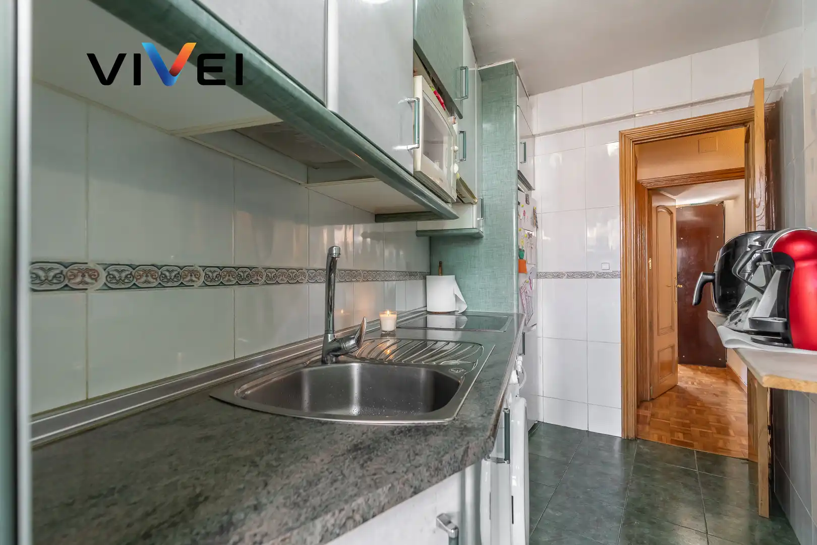 Kitchen of Flat for sale in Madrid  with Heating and Balcony