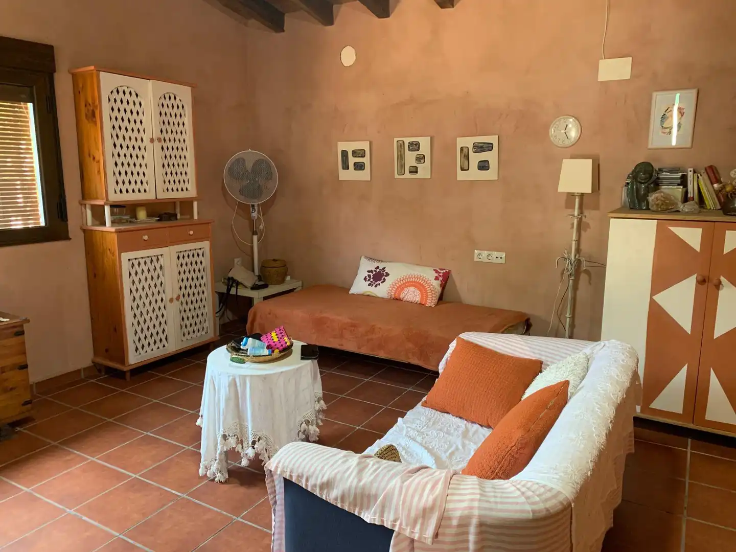 Sala de estar de Finca rústica en venta en Hervás