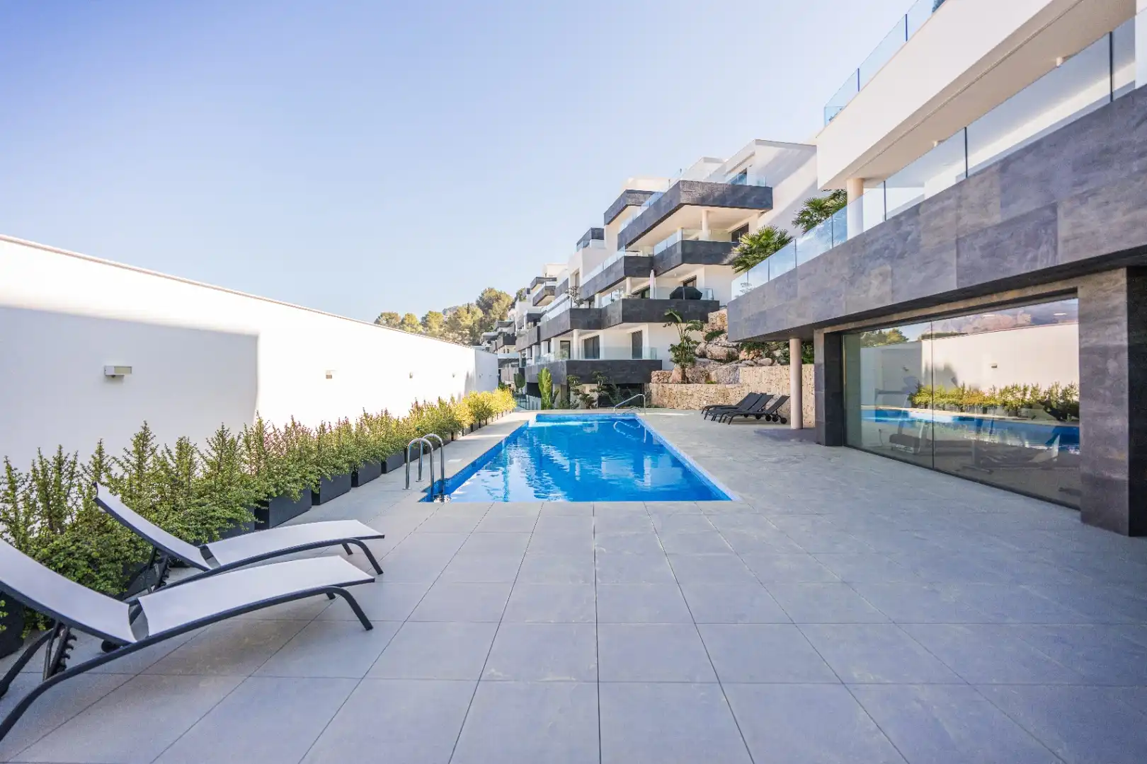 Piscina de Apartament en venda en Pedreguer amb Aire condicionat, Calefacció i Terrassa