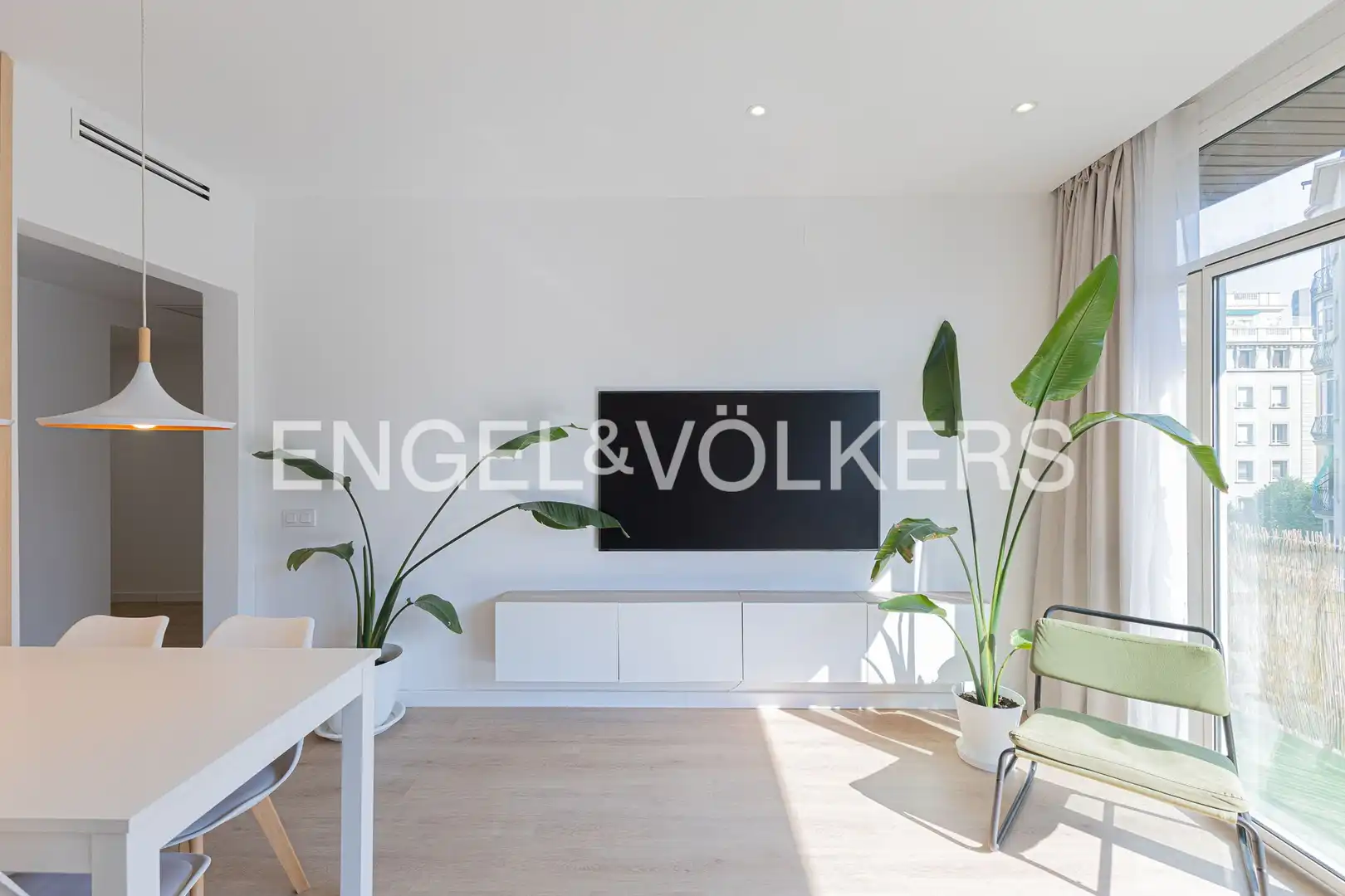 Sala de estar de Piso en venta en Barcelona con Aire acondicionado, Calefacción y Parquet