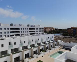 Exterior view of Single-family semi-detached for sale in  Murcia Capital  with Terrace